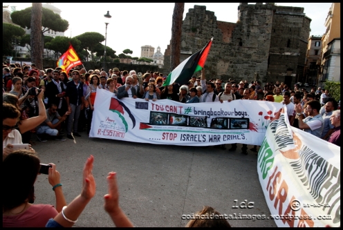 free palestine, roma 11 july 2014
